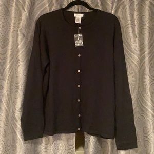 Black button up cardigan